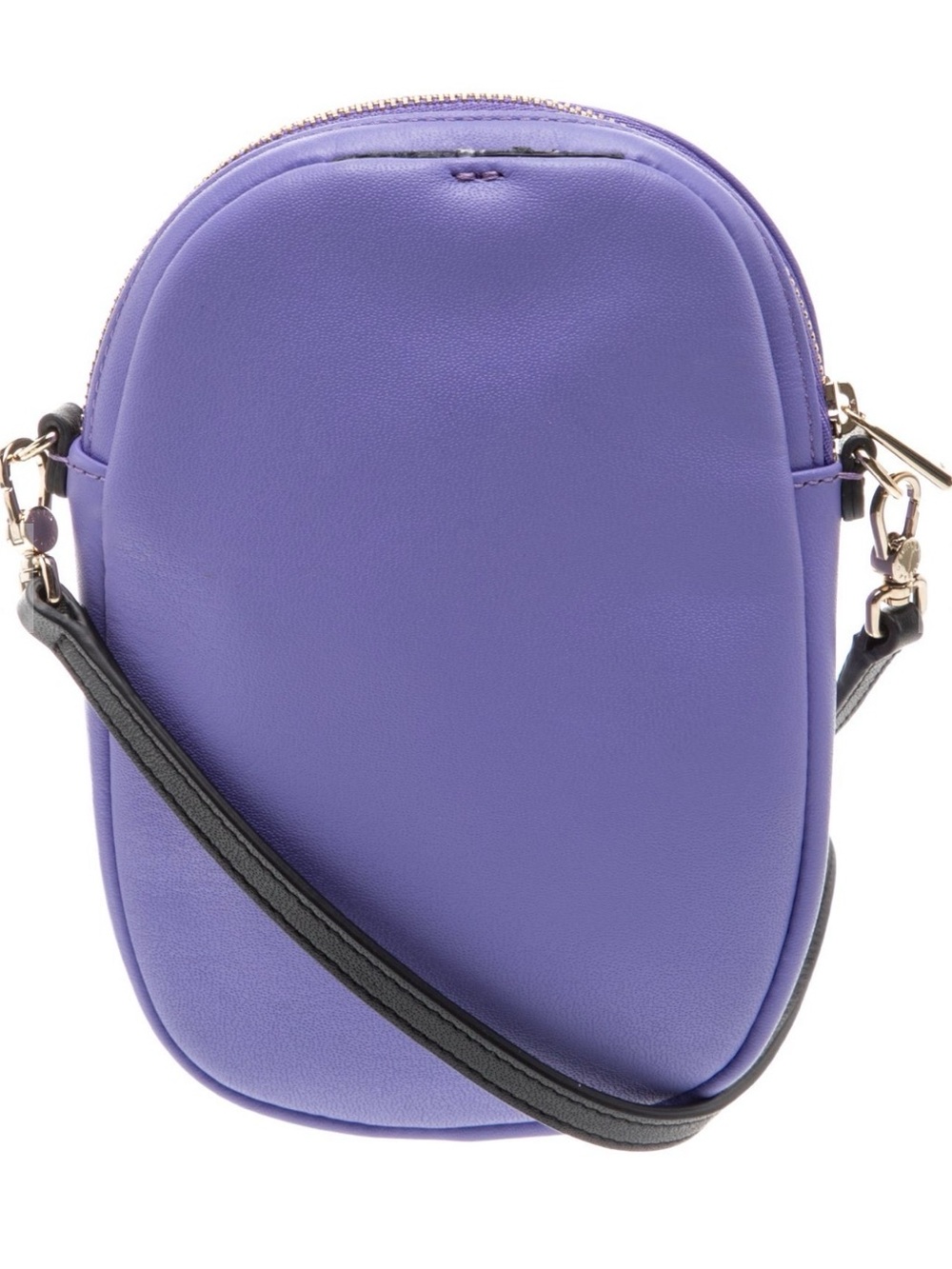 Furla Lilac Quilted Leather Mini Crossbody with Black Strap - Picture 3 of 3